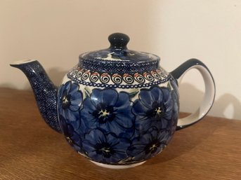 Vintage Polish Pottery Unikat Teapot