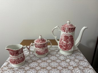 Enoch Woods English Scenery Pattern Wood & Sons Woods Ware Tea Set