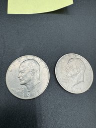 (2) Eisenhower Dollars