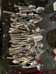 Large Lot Of Silverware