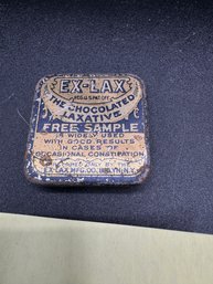 Antique Ex Lax Medicine Tin