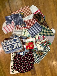 Huge Lot Of Dish Towels And Placemats