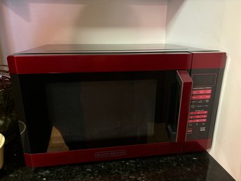 Black And Decker Red Microwave