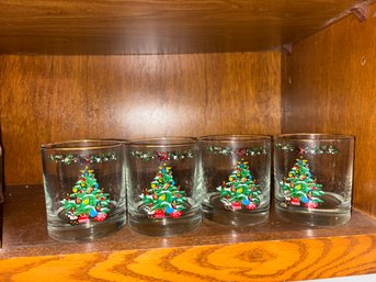 Christmas Tree Glasses