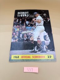 1968 Detroit Tigers Autographed Official Scorebook