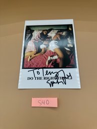 Autographed Spike Lee Do The Right Thing Photograph