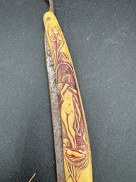 Antique Art Nouveau German Straight Razor