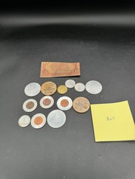 Antique Coin / Token Lot - Monroe MI Advertising