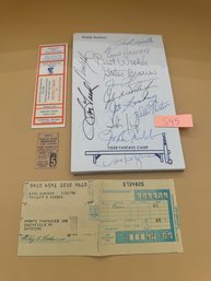 Detroit Tigers Autographed Fantasy Camp W 1968 World Champs & More! Ernie Harwell, Gates Brown & Others!