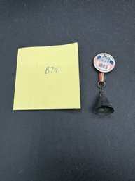 Antique Betsy Ross House Philadelphia Pin