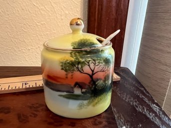 Noritake Nippon Jam Jar Or Mustard Pot