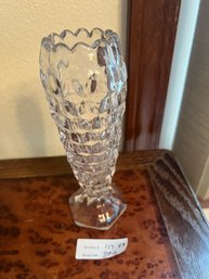 Fostoria American Footed Glass Vase