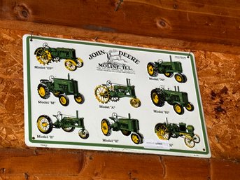 John Deere Tractor Moline Illinois Advertisement Sign