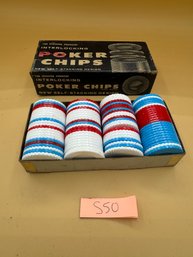 Vintage Poker Game Chips