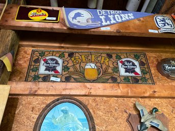 Vintage PBR Pabst Blue Ribbon Beer Bar Sign