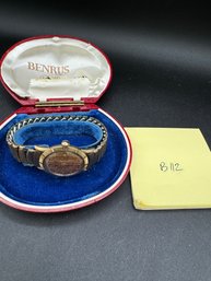 Benrus Vintage 10k Gold Filled Watch