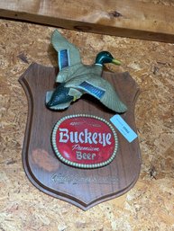 Vintage Buckeye Premium Beer Bar Sign