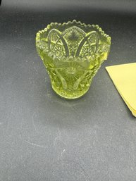 Vintage Pattern Glass Toothpick Holder