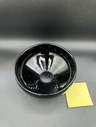 Vintage Black Glass Candy Dish / Bowl