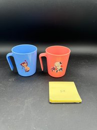 F&F Mold & Dye Works Pair Of Childrens Mugs / Cups