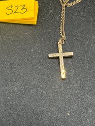 1/20 12K Gold Filled Cross Pendant Necklace