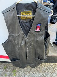 Harley Davidson XL Hudson Leather Riding Vest