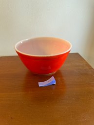 Red Pyrex Bowl