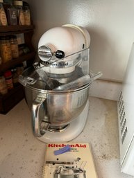 White Artisan Kitchen Aid Stand Mixer