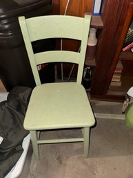 Green Wood Chair