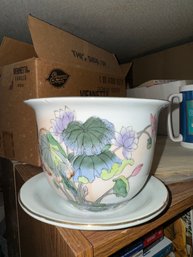 Decorative Planter And Plate