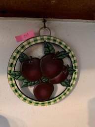 Metal Apples Trivet