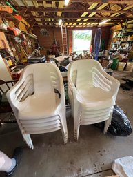 Large Lot Of Plastic Chairs