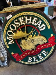 Large Moosehead Beer Sign