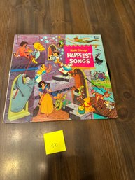 Vintage Vinyl Disney Happiest Songs Record