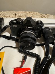 Vintage Nikon FM2 Camera And Accessories