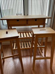 Fantastic Ikea Kitchen Bistro Table Set & Bar Stools Set