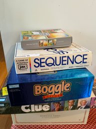 Lot Of Board Games - Clue , Boggle & More!