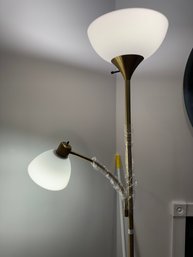 Tall Floor Lamp With Bendable Side Lamp - New In Packging!