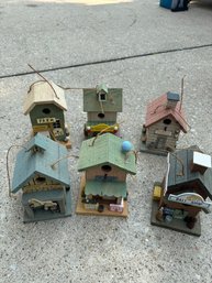 Birdhouse Lot -  Lot Of 6 Birdhouses