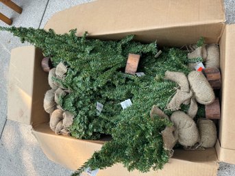 Huge Box Lot Of NOS Christmas Trees