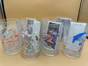 Vintage Collectible Disney Drinking Glasses - Lot Of 8