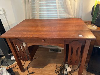 Antique Craftsman / Mission Style Solid Wood  Desk