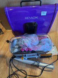 Hair Care Lot - Revlon Rollers Straightener & More!