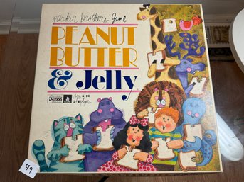 Peanut Butter & Jelly Vintage Parker Brothers Board Game