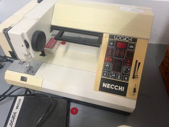 Necchi Logica 592 Pavia Made In Italy Programmable Vintage Sewing Machine
