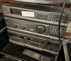 Sony Vintage HiFi Stereo System Tuner And Twin Tape Deck Player