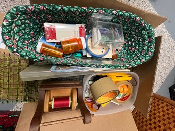 Box Lot Of Sewing Notions
