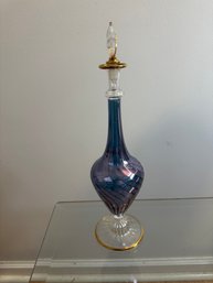 Beautiful Art Glass Perfume With Stopper