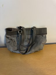 Black / Grey Coach Purse