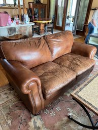 Leather Love Seat Sofa